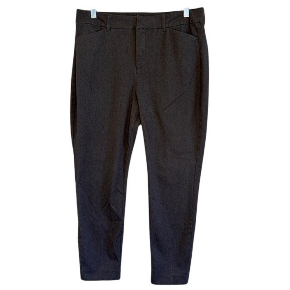 Old Navy Women's Charcoal Gray Pixie High Rise Ankle Dress Pants 12 Stretch